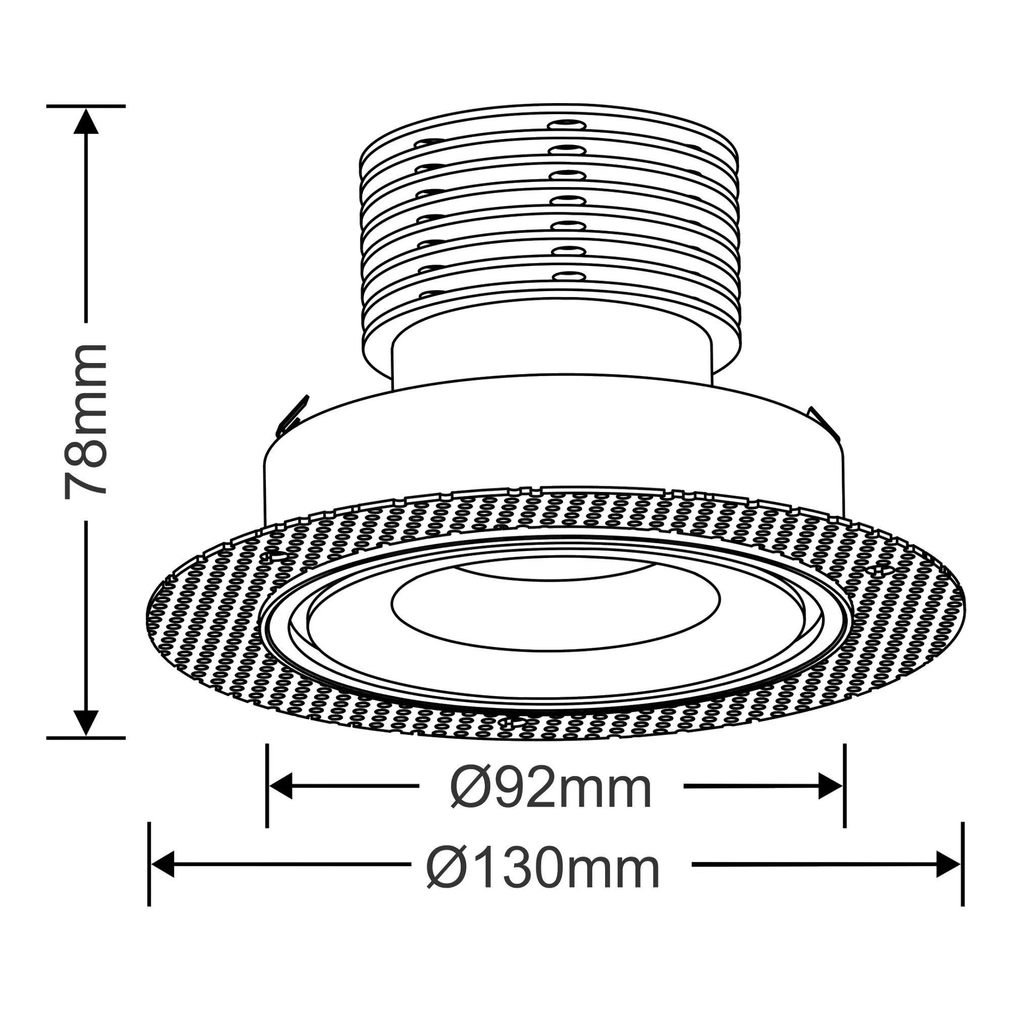 DM200564  Bolor T 11, 11W LED Trimless Downlight 840lm 25° 5000K IP20